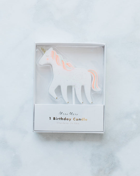 Meri Meri - Unicorn Glitter Candle