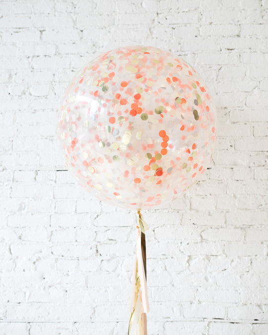 Woodland Theme - Confetti Giant Balloon with Tassel