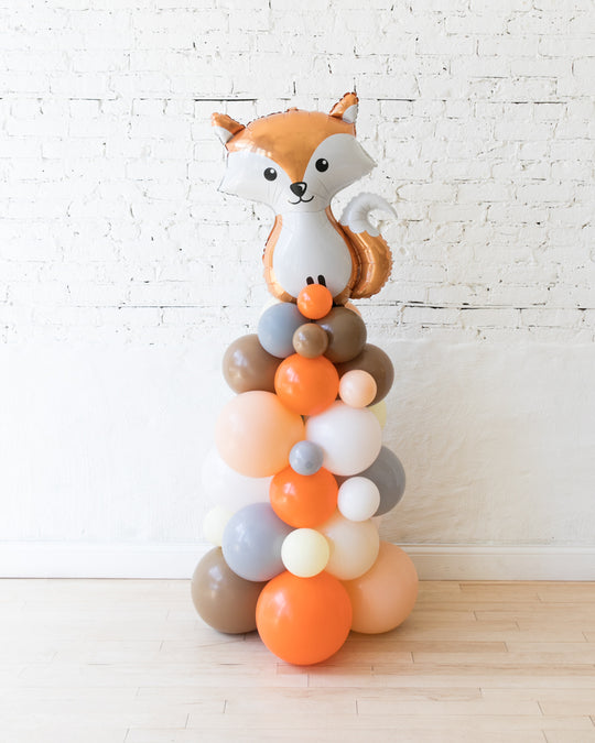 Woodland Theme - Fox Balloon Column - 4ft