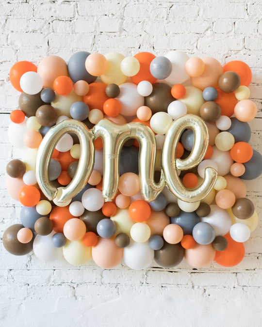 Woodland Theme - ONE Script Balloon Backdrop Board - 30inx40in