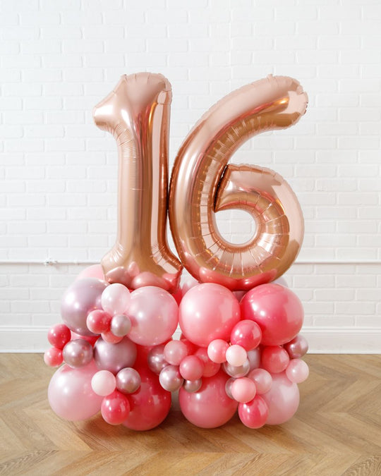 Pretty in Pink - Number Pedestal - 3ft